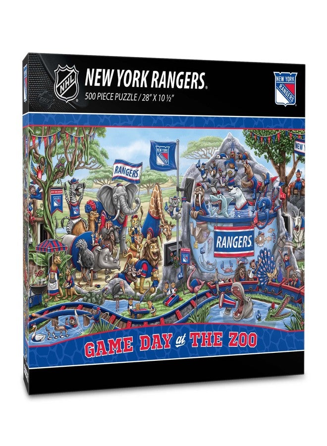 YouTheFan NHL New York Rangers Game Day at The Zoo 500pc Puzzle - Image 1