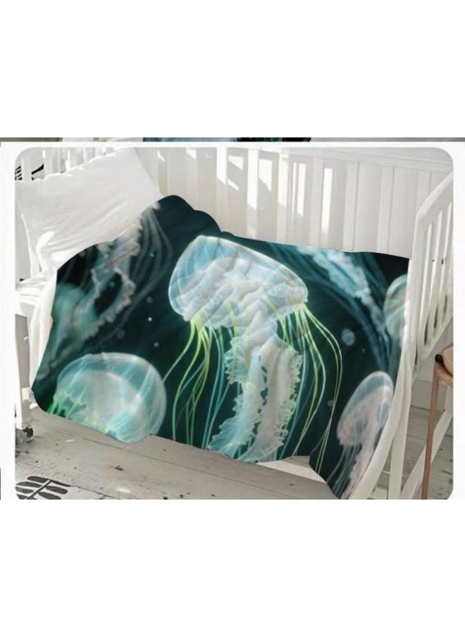 General - Baby and children's cartoon flannel thin blanket (warm and comfortable, suitable for sleep, game use) 70cm*100cm - 1074 - Image 1