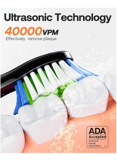 Bitvae Bitvae Electric Toothbrush for Adults - Ultrasonic Electric Toothbrushes with 8 Brush Heads, ADA Accepted Power Rechargeable Toothbrush with 5 Modes, Smart Timer  - Image 3