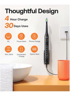 Bitvae Bitvae Electric Toothbrush for Adults - Ultrasonic Electric Toothbrushes with 8 Brush Heads, ADA Accepted Power Rechargeable Toothbrush with 5 Modes, Smart Timer  - Image 5