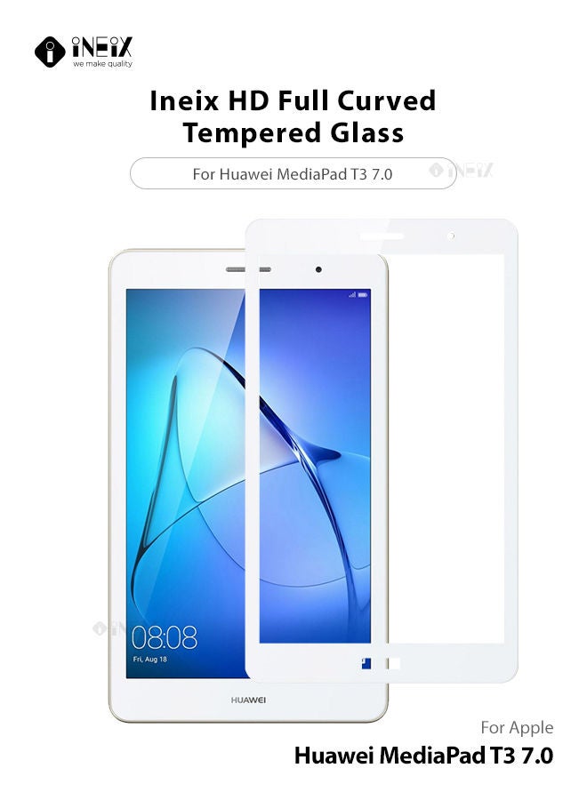 INEIX Full Screen Edge to Edge Screen Protector  For Huawei MediaPad T3 7.0 - White  - Image 1