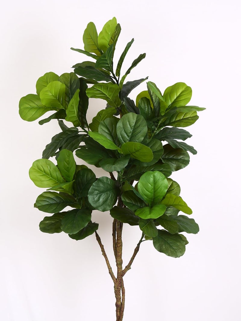 ARICK DECOR 6Ft Artificial Fiddle Leaf Fig Tree in Pot, 180cm Realistic Faux Lush Green Silk Leaf Plant, Peacock Shaped Large Floor Decor for Home, Office & Balcony - Image 4