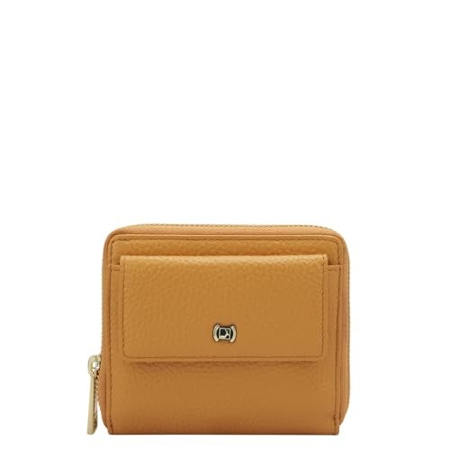 Da Milano Small Leather Wallet for Women - Apricot Crush - Image 1