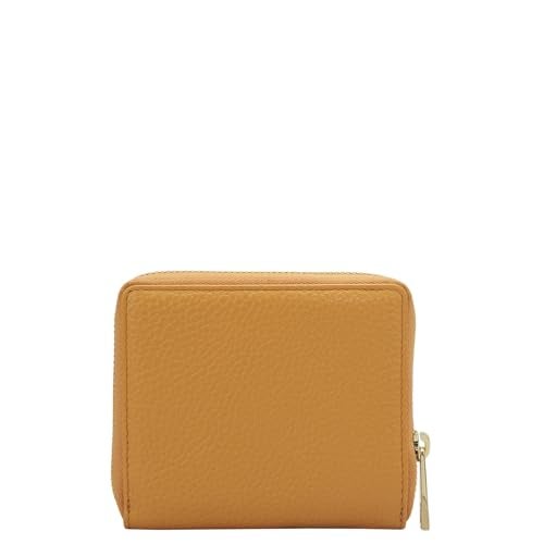 Da Milano Small Leather Wallet for Women - Apricot Crush - Image 3