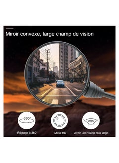 SYOSI Motorcycle Mirror, Universal Motorcycle Mirror with 7/8 Inch 22 mm Handlebar Clamp, Universal Foldable Round Rear View Mirror for Motorcycles, Street Bikes, Scooters and Sports Motorcycles  - Image 3