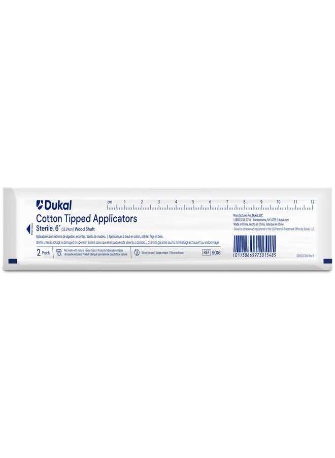 Dukal Cotton Tip Applicators 6", Sterile (Box of 100) - Image 3