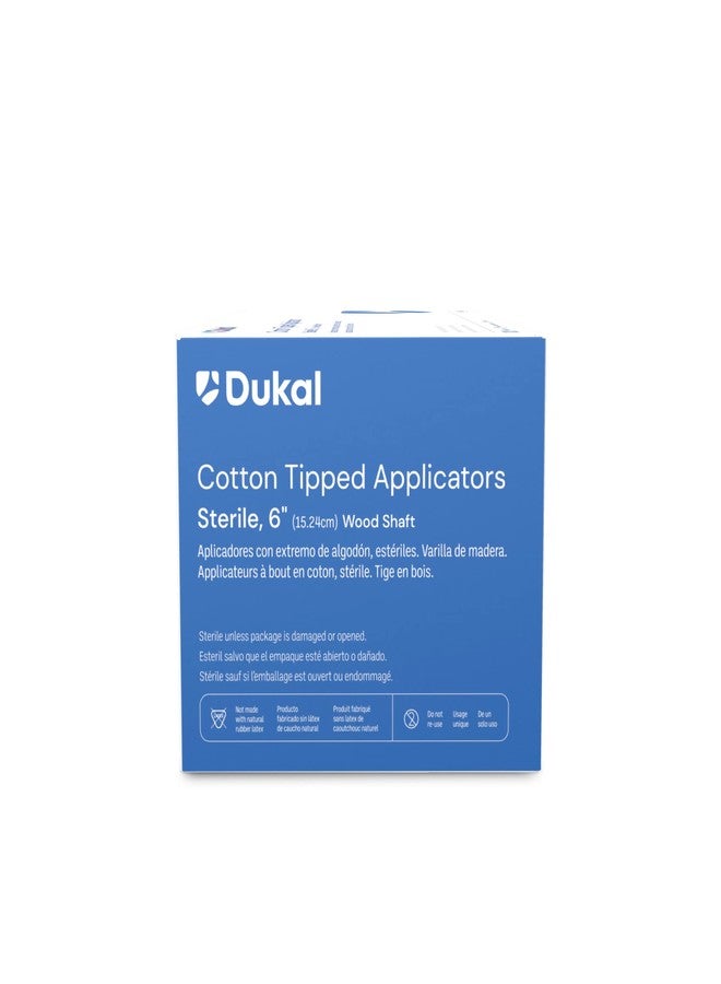 Dukal Cotton Tip Applicators 6", Sterile (Box of 100) - Image 5