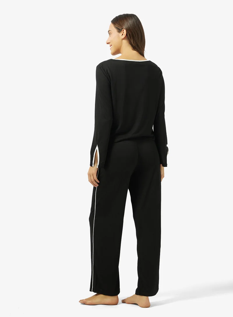 جينجر طقم بيجامة مريح وملابس منزلية