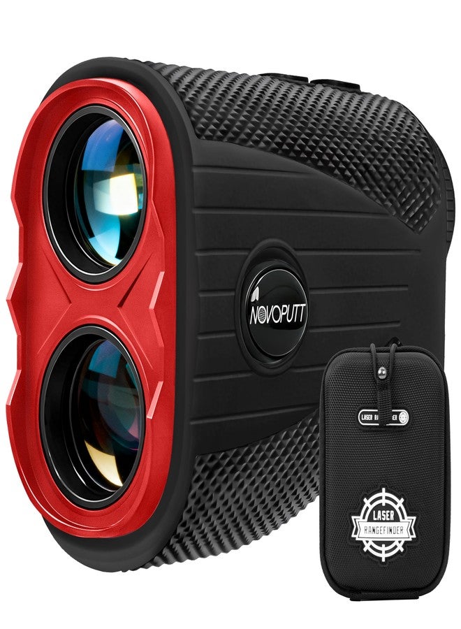 NOVOPUTT Golf Rangefinder with Slope -1200 Yards Laser Range Finder for Golf & Hunting, 7X Magnification, Flag Locking Vibration, Rechargeable & Magnet Stripe, Best Golf Accessories Gift with Hard Shell Case - Image 1