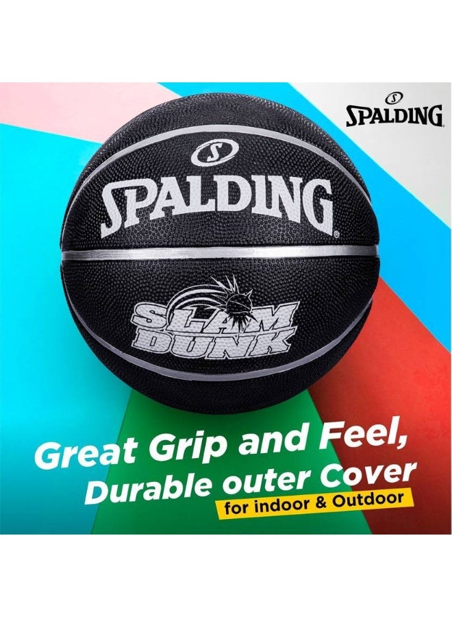 SPALDING SPALDING SLAMDUNK-BLK-5 Basketball - Size: 5  (Kids, Pack of 1) - Image 5