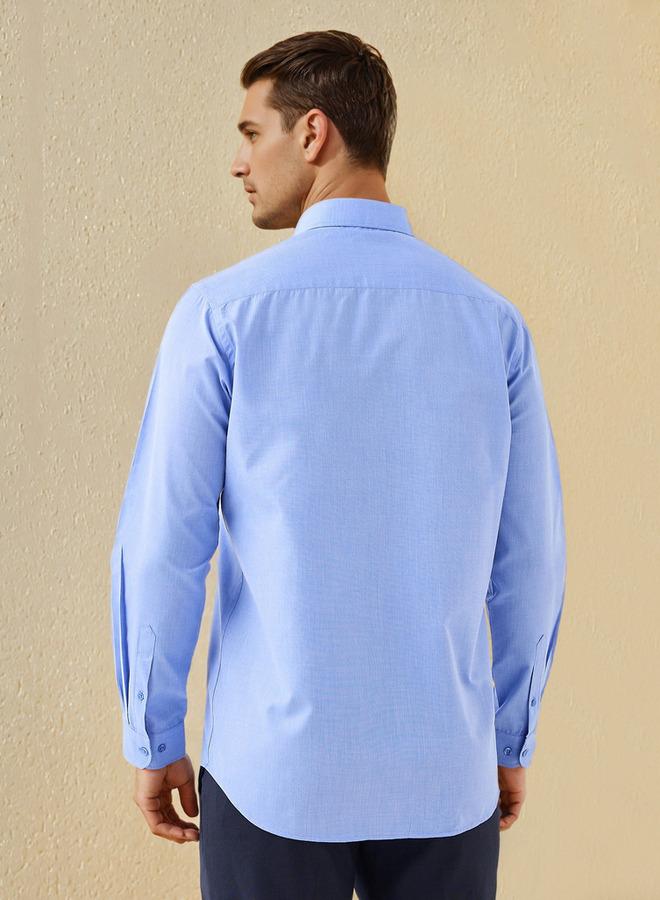 سبلاش فيڤ قميص بياقة وأكمام طويلة بقصة عادية - Image 3