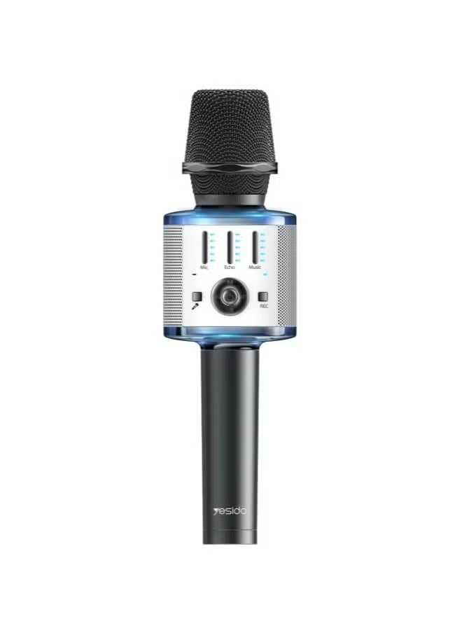 Yesido - KR10 Karaoke System Design Portable Wireless Speaker & Microphone – Bluetooth, Wireless, High-Quality Sound, Ideal for Music and Singing, Perfect for Parties, Events, and Home Use - Image 1