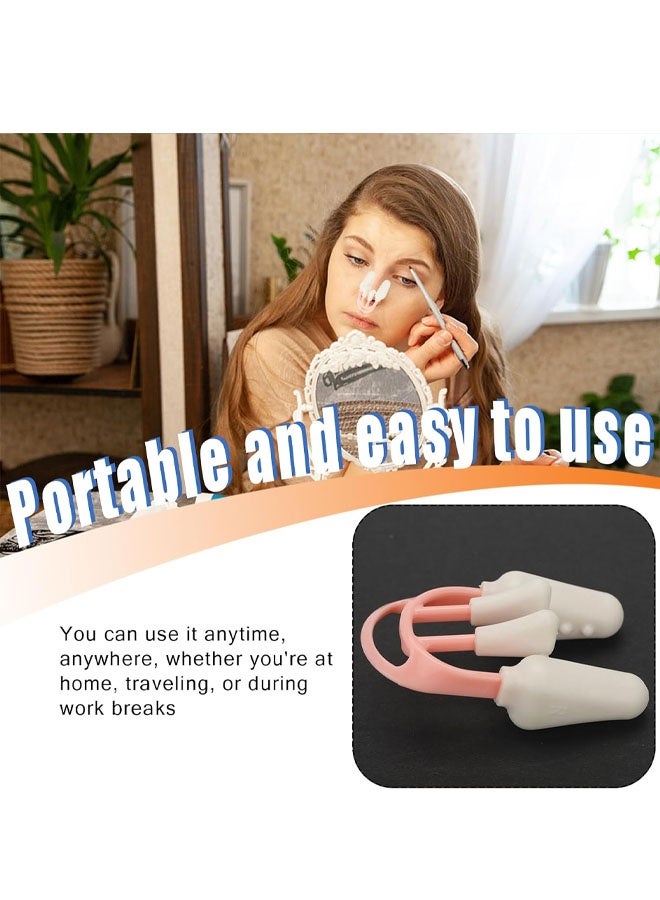 مشبك لتشكيل الأنف، مصحح جسر الأنف، أداة تجميل ورفع الأنف من السيليكون الناعم والآمن للنساء والرجال - Image 4