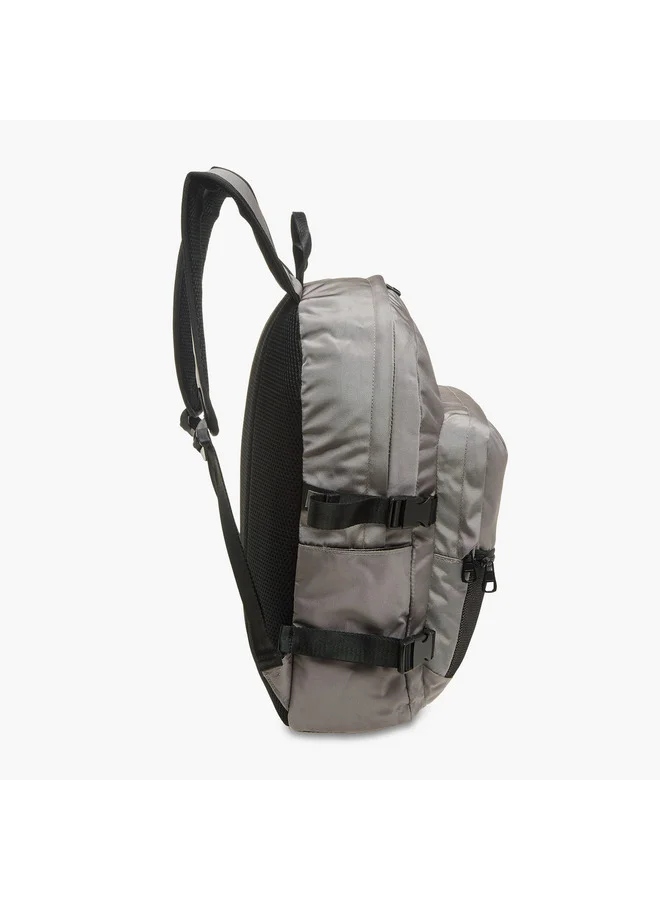 Kappa Boys Logo Print School Backpack with Zip Closure - 11x30x46 cm
