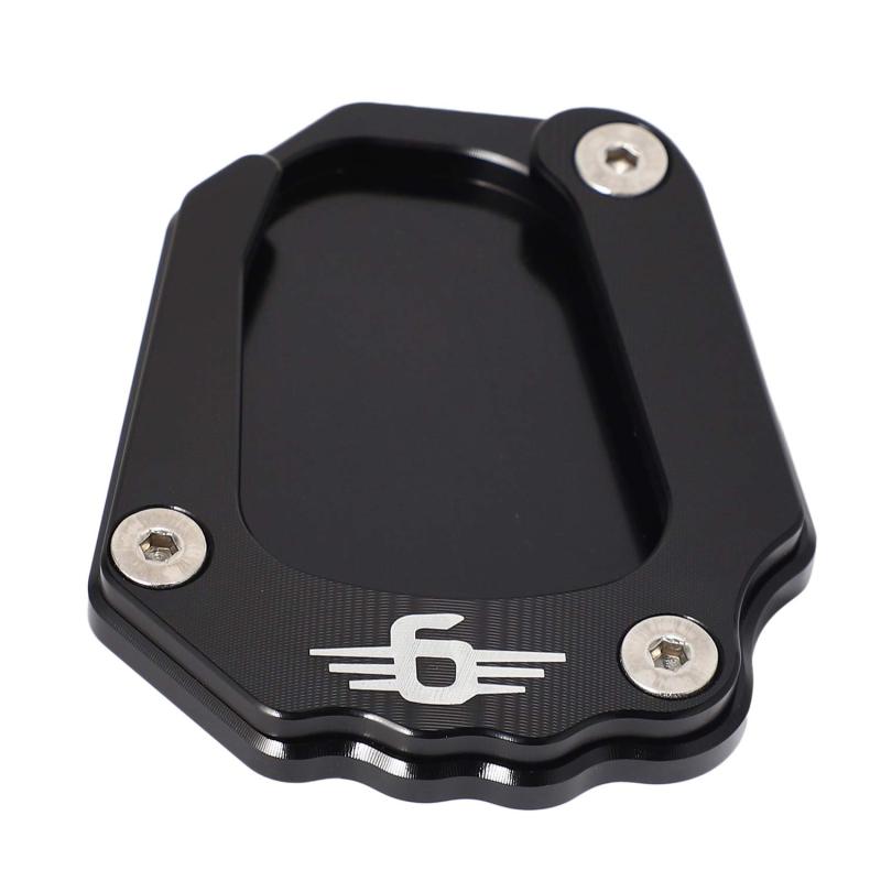 Motorcycle Side Stand Extender: 2017-2019 K1600GT K1600GTL, Black Alloy Material - Heavy-Duty Support for BMW K1600 Riders - Image 1