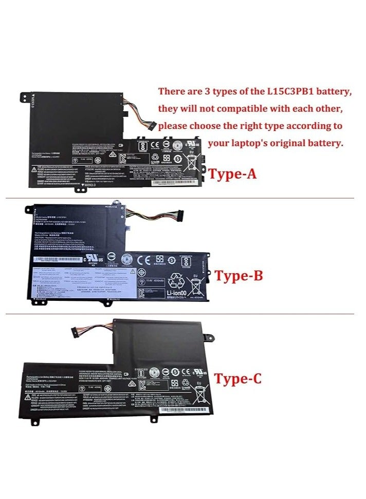 Terabyte L15L3PB0 L15M3PB0 L15C3PB1 Laptop Battery Replacement for Lenovo Flex 5 1470 1570 IdeaPad 320S-14IKB 320S-15ABR 320S-15AST/15IKB/15ISK 520S-14IKB Yoga 520 -14IKB Series(11.4V 52.5Wh) - Image 4