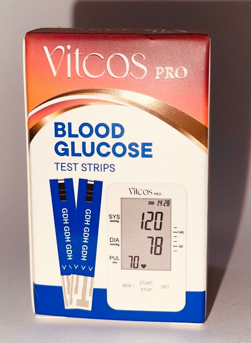 VITCOS PRO BLOOD GLUCOSE TEST STRIPS 10S