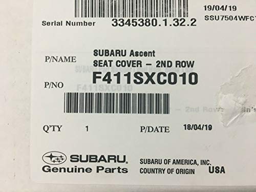 Subaru 2nd Row Captains Chairs Seat Covers for 20192026 Ascent F411SXC011 Genuine OEM - Image 1