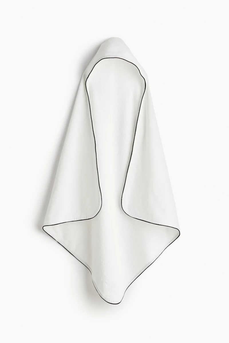 H&M Piping-detail hooded bath towel