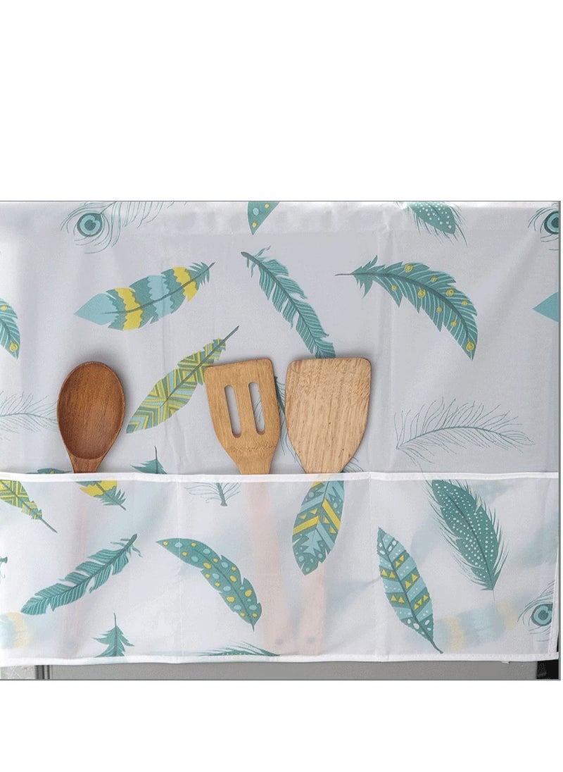 KASTWAVE Refrigerator Dust Cover, Waterproof Cover with Side Storage Bag, Universal Cover Cloth, Suitable for Home and Kitchen, Multi-purpose Top Cover (24.4"*70.8")  - Image 4