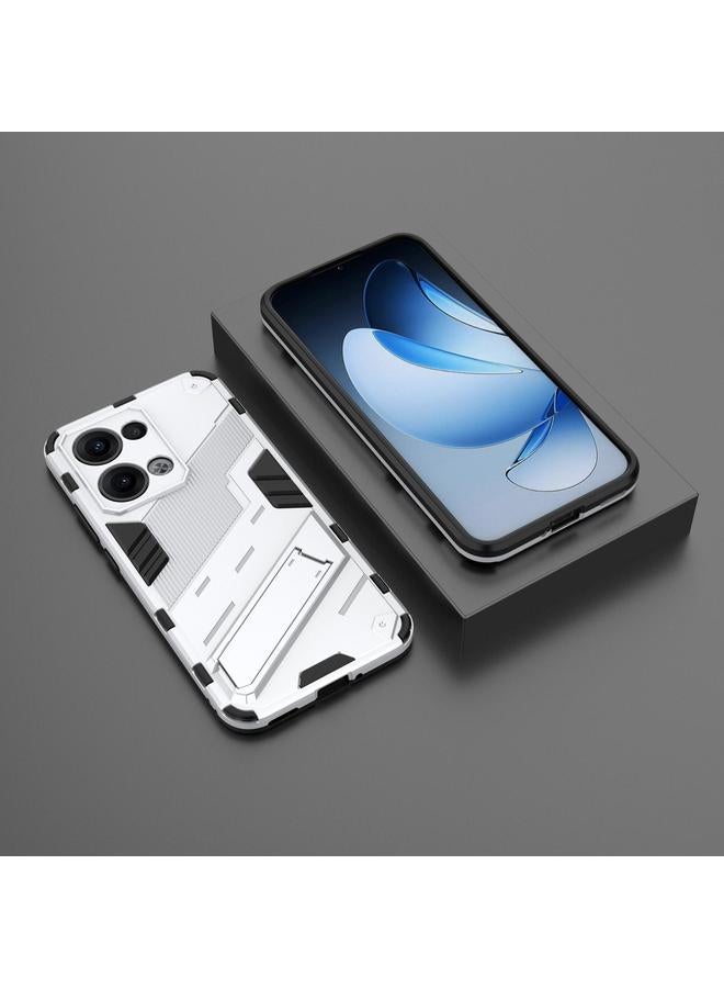 S-TOP Case For OPPO Reno13 5G Global Punk Armor 2 in 1 PC + TPU Phone Case with Holder - Image 2