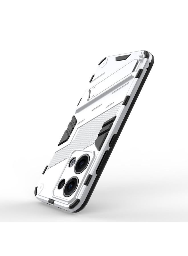 S-TOP Case For OPPO Reno13 5G Global Punk Armor 2 in 1 PC + TPU Phone Case with Holder - Image 5