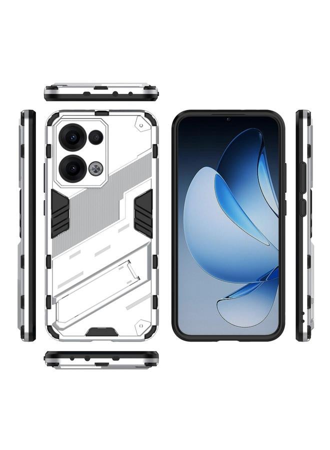 S-TOP Case For OPPO Reno13 5G Global Punk Armor 2 in 1 PC + TPU Phone Case with Holder - Image 3