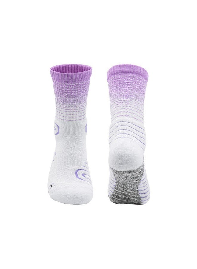 KUYING Fashion Anti Slip Breathable Sports Socks Four Piece Set 
