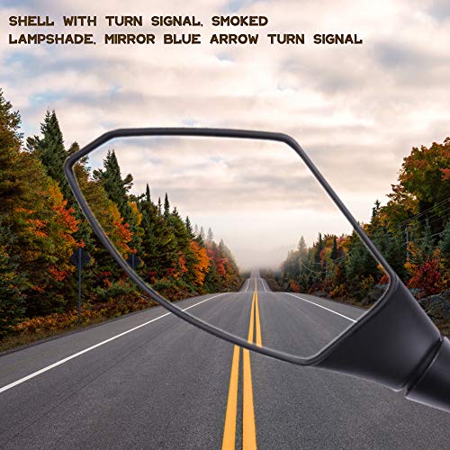 Rich Choices Motorcycle LED Turn Signal Rearview Mirrors with Arrow compatible with Honda CBR600RR 2003-2011 CBR1000RR 2004-2007 Sport Bike - Image 4