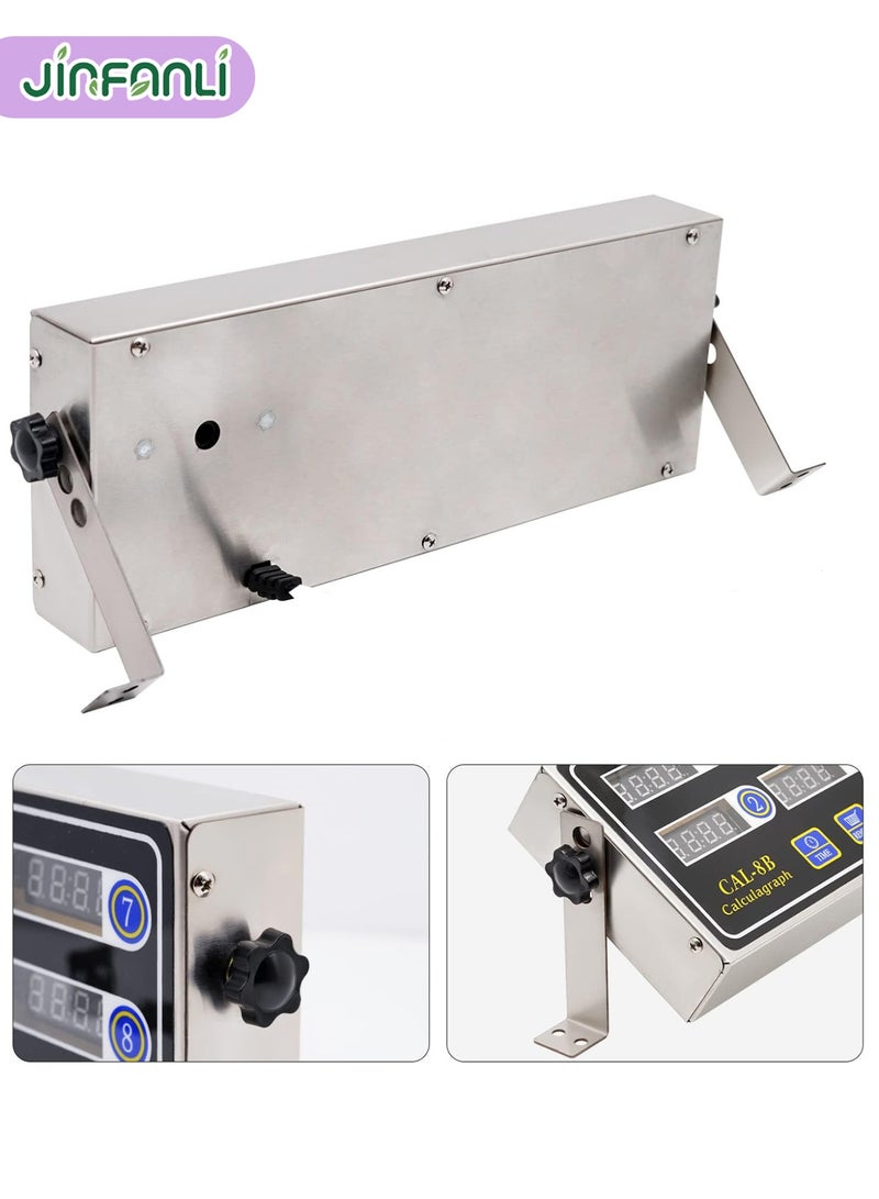 JINFANLI 8 Channel Kitchen Timer, Digital Kitchen Timers, Commercial Kitchen Timers, Manual Big Large Timer, Professional Restaurant Timers, Loud Alarm Cooking Reminder for Food Truck, Fryer, Bakery, Coffee，Room Dexoration - Image 5