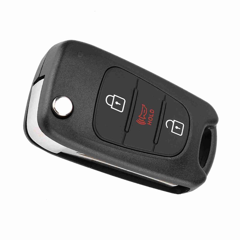3 Button Car Remote Flip Key Fob Case Protective Cover Shell Fit for KIA Soul 2012 2013 - Image 1