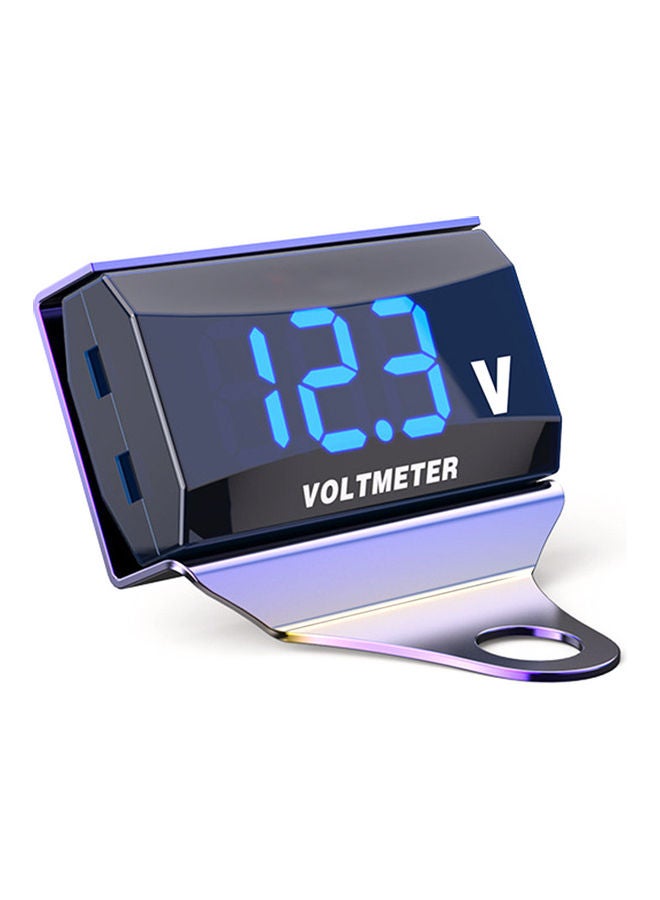 مقياس جهد رقمي بإضاءة LED يعمل بالتيار المستمر للدراجات النارية - Image 4