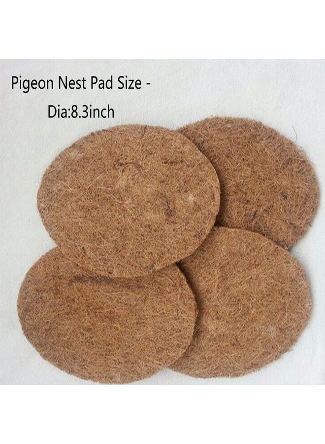 Ecjiuyi Ecjiuyi 10Pcs Pigeon Nest Pads,Racing Pigeon Supplies,Coconut Fiber Bird Breeding Egg Nests Mat for Finch Chicken  - Image 1