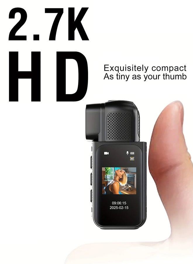 2025 New HD Sports Camera, 180° Rotating Lens, 1.47-inch Screen, Free 64GB Card, Multi-angle Outdoor Mini Camera, Multi-function WiFi Camera, Suitable for Vlog Recording, Cycling Travel, Social Media Blog