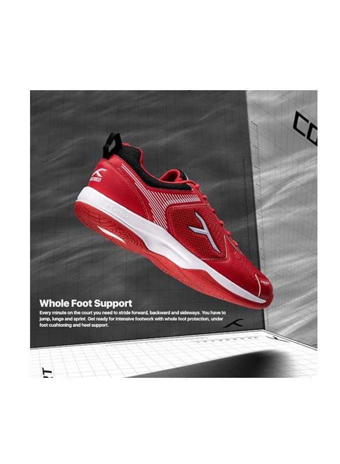 HUNDRED Court Star Non-Marking Professional Badminton Shoes for Mens | X-Cushion Protection | Suitable for Indoor Tennis/Squash/Table Tennis/Basketball & PadeL | Lace Up | Durable and Comfort - Image 2