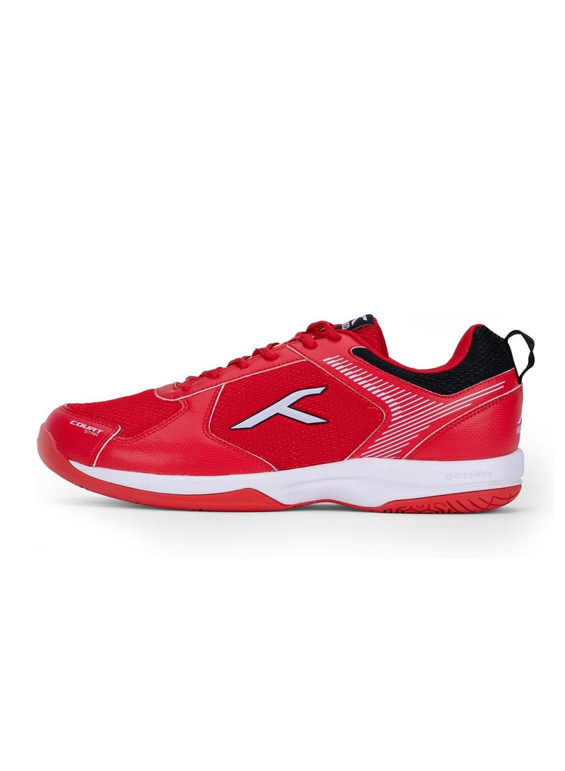 HUNDRED Court Star Non-Marking Professional Badminton Shoes for Mens | X-Cushion Protection | Suitable for Indoor Tennis/Squash/Table Tennis/Basketball & PadeL | Lace Up | Durable and Comfort - Image 1