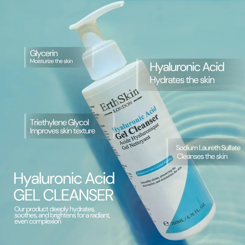 إيرث سكين لندن Hyaluronic Acid Gel Cleanser 200ml