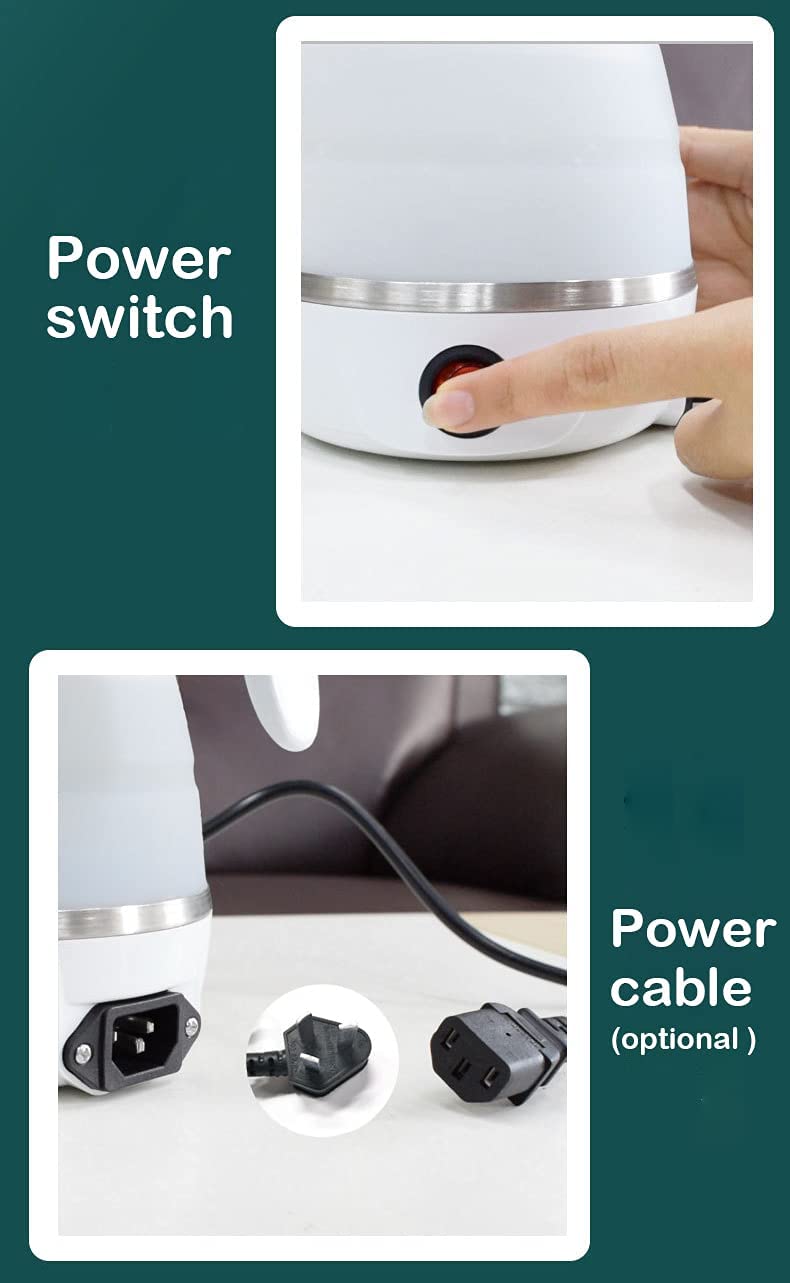 RFV1 Electric Silicon Travel Foldable Kettle 600ML - Image 3