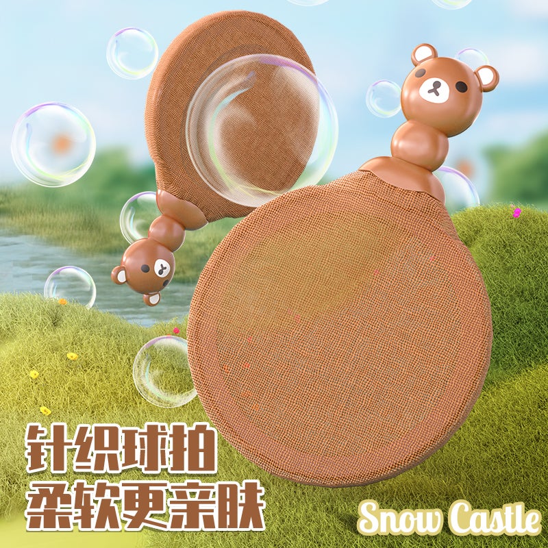 Fun Bubble Paddle Racket Toy Set – Outdoor Blowing Bubbles Game - Image 2
