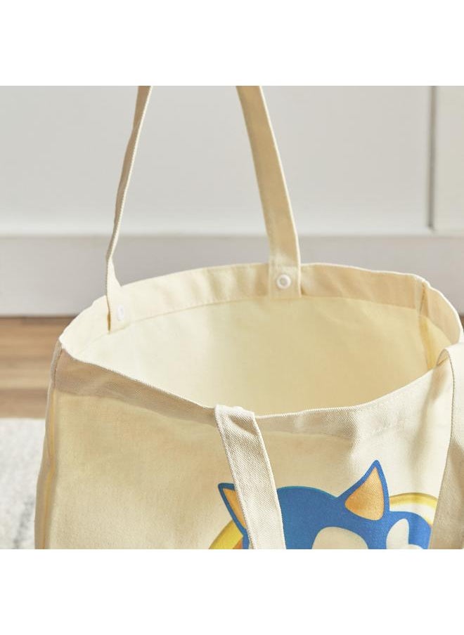 Sonic The Hedgehog Cotton Canvas Shopping Bag 34X39 Cm  - Image 5