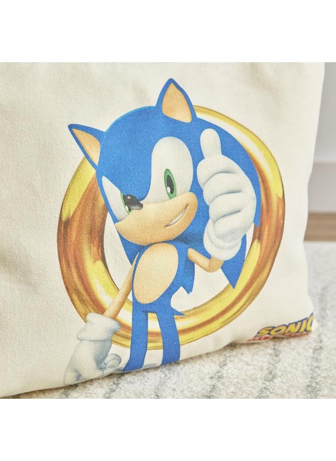 Sonic The Hedgehog Cotton Canvas Shopping Bag 34X39 Cm  - Image 4