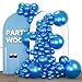PartyWoo Metallic Blue Balloons 140pcs Different Sizes of 18 12 10 5 Inch Chrome Blue Latex Balloons for Graduation Wedding Baby Shower Wedding Bachelorette Birthday Party Decorations BlueG106 - Image 2