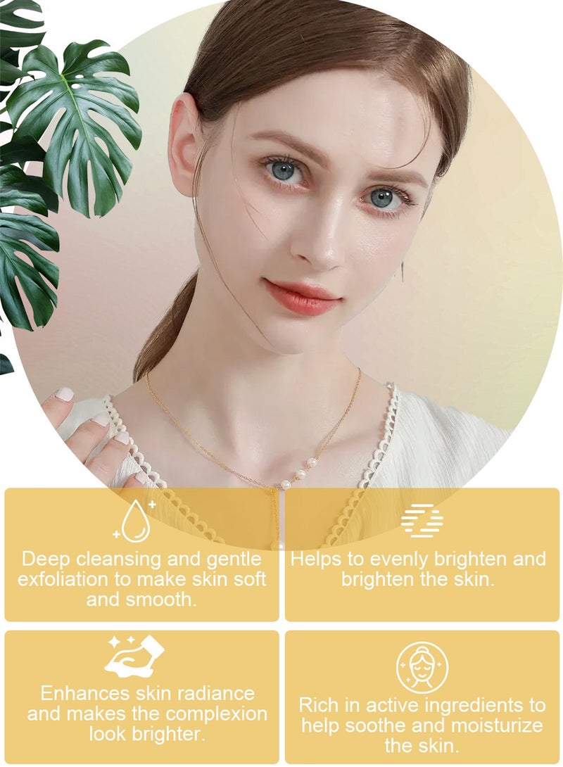 هويجي أقنعة تقشير الوجه، قناع الوجه الكركم المضاد للتجاعيد ومضاد للشيخوخة، تنظيف عميق للبشرة وتنقية حب الشباب، يقلل الخطوط الدقيقة والتجاعيد، قناع شد الوجه للعناية بالبشرة - Image 2