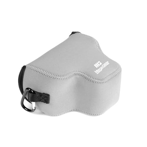 MegaGear Neoprene Camera Case for Canon EOS R100 1845mm Stylish and Protective Digital Photography Bag Gray - Image 1