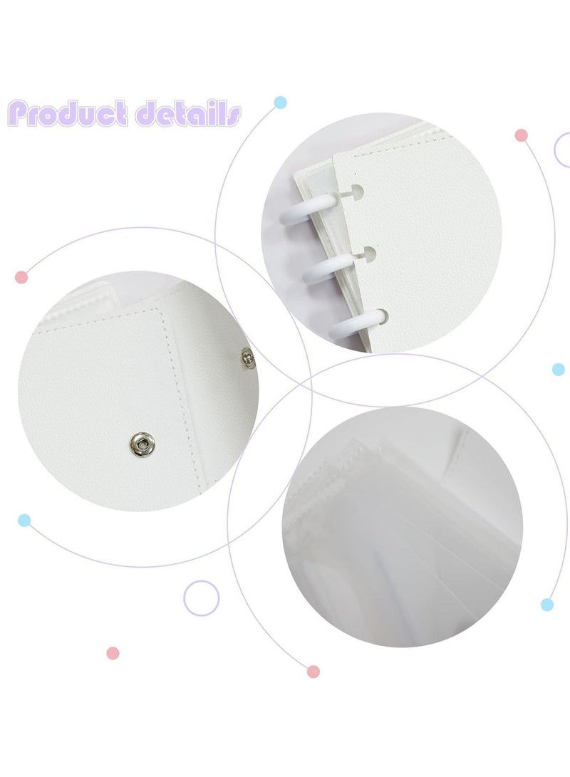 Captaintech Photocard Binder 3 Inch Kpop Binder Detachable Kpop Photocard Holder Book, Button Design Mini Photo Album Kpop Photocard Binder Album with 45 Pockets Fits 90 Photocards - Image 1