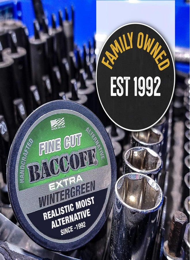 BACC OFF 1 Can, BaccOff Extra Wintergreen Fine Cut, Bold Wintergreen Flavor - Image 5