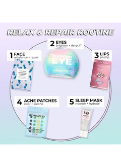 Vitamasques Under Eye Patches & Lip Mask Sheets Best Of Eyes & Lips Set Eye Patches For Puffy Eyes Under Eye Masks For Dark Circles And Puffiness  - Image 5