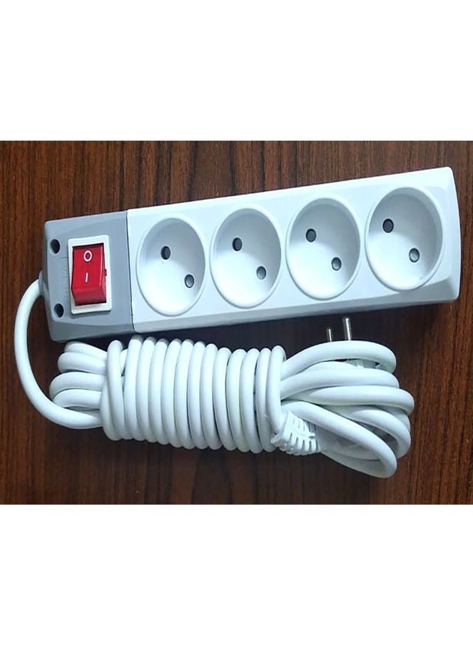 Electrical switch - 4 sockets (5 meters), 3500 watts - Türkiye