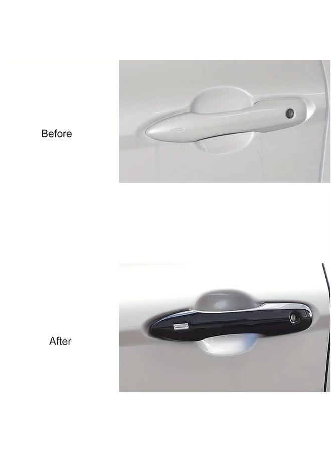 Bright Black Exterior Door Handle Covers With Smart Entry For Toyota Camry Corolla - Image 4