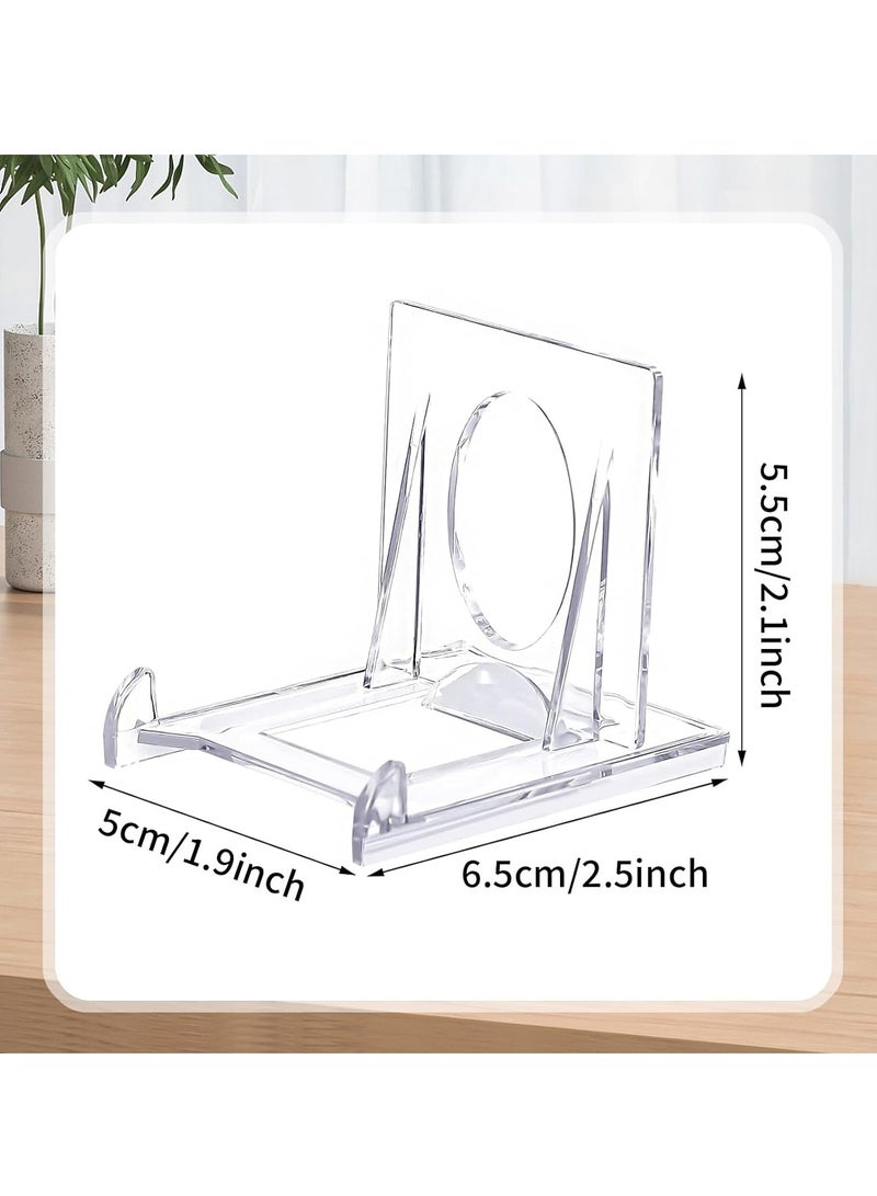 20pcs Adjustable Acrylic Plate Stands - Clear Easel Display Stand for Plates, Picture Frames, and Acrylic Art - Ideal for Home, Office, Festivals, and Parties - Image 3